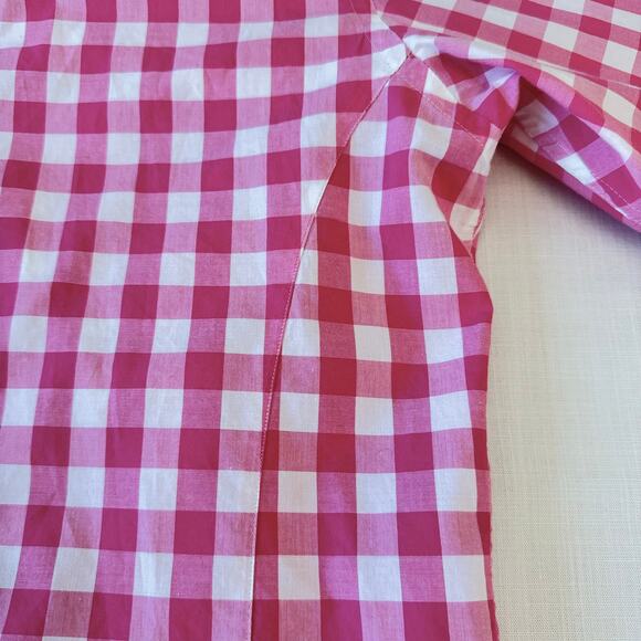 BERTIGO Pepe 52 Cotton Designer Shirt Men's Size XL Pink White Check NWOT - Picture 8 of 16